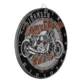 Aangepaste motorfietsLegendary Rider Biker NAAM Dartbord (Voorkant Links)