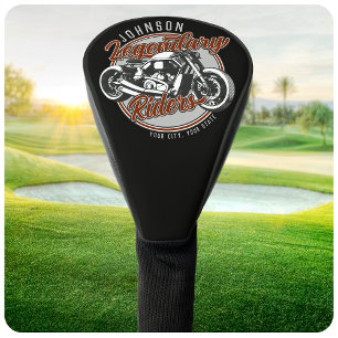 Aangepaste motorfietsLegendary Rider Biker NAAM Golfheadcover
