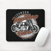 Aangepaste motorfietsLegendary Rider Biker NAAM Muismat (Met muis)