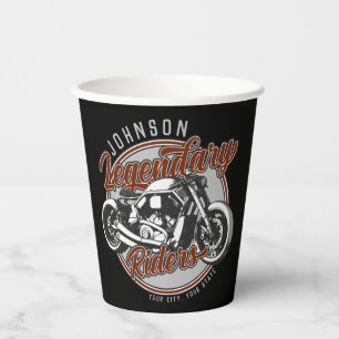 Aangepaste motorfietsLegendary Rider Biker NAAM Papieren Bekers