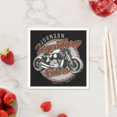 Aangepaste motorfietsLegendary Rider Biker NAAM Servet (Insitu)