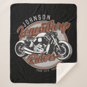 Aangepaste motorfietsLegendary Rider Biker NAAM Sherpa Deken
