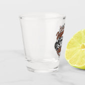 Aangepaste motorfietsLegendary Rider Biker NAAM Shot Glas (Links)