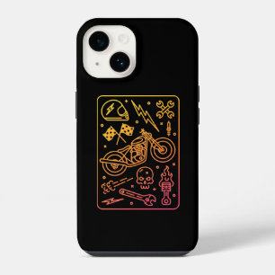 Aangepaste motorgarage 1 iPhone 14 hoesje