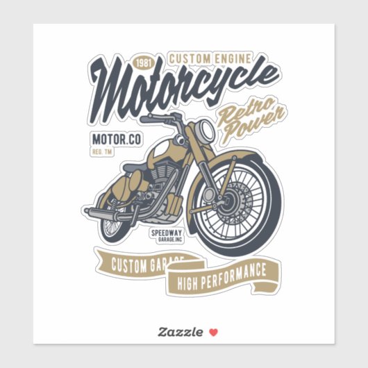 Aangepaste motormotor sticker (Vel)