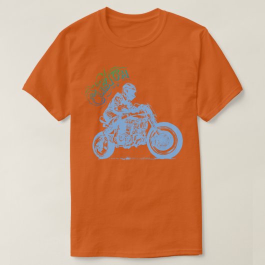 aangepaste motorrijder t-shirt (Design voorkant)