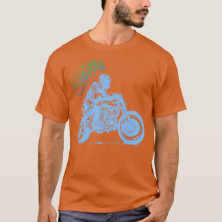 aangepaste motorrijder t-shirt