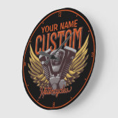 Aangepaste motorrijwielen Eagle Wings Biker Garage Grote Klok (Hoek)