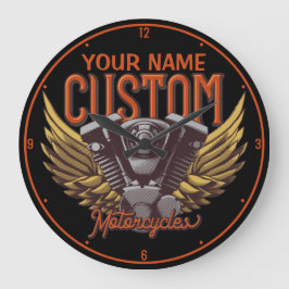 Aangepaste motorrijwielen Eagle Wings Biker Garage Grote Klok