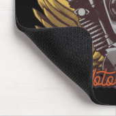 Aangepaste motorrijwielen Eagle Wings Biker Garage Muismat (Hoek)