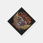 Aangepaste motorrijwielen Eagle Wings Biker Garage Servet (Hoek)