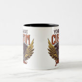 Aangepaste motorrijwielen Eagle Wings Biker Garage Tweekleurige Koffiemok (Center)