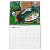 Aangepaste motorrijwielverf midi 12 maanden kalender (Feb 2027)