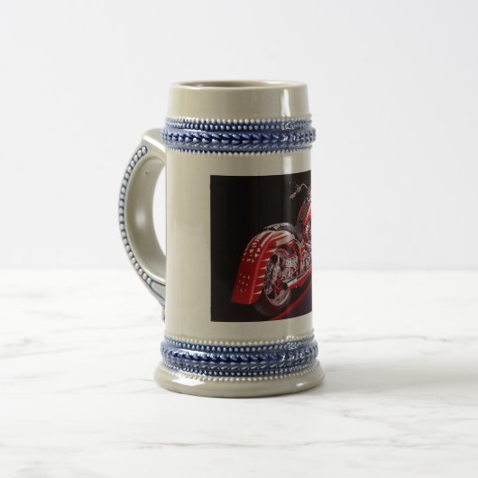 Aangepaste motortegel voor motorcyberontwerp bierpul (Voorkant links)