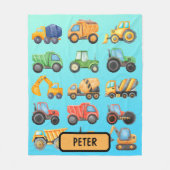 Aangepaste motorvoertuigbakken voor kabelbouwvoert fleece deken (Voorkant)