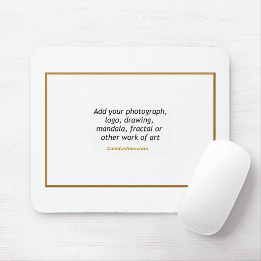 Aangepaste mousepad met uw kunstwerk muismat (Met muis)