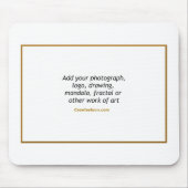 Aangepaste mousepad met uw kunstwerk muismat (Voorkant)