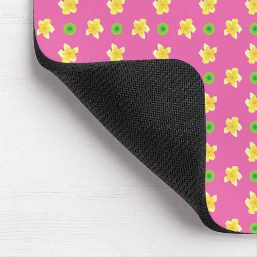 Aangepaste mousepad: Primroses en Polkas op diepro Muismat (Hoek)