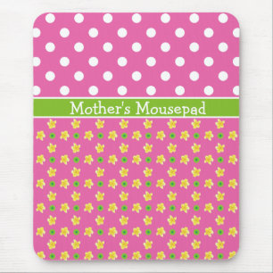 Aangepaste mousepad: Primroses en Polkas op diepro Muismat