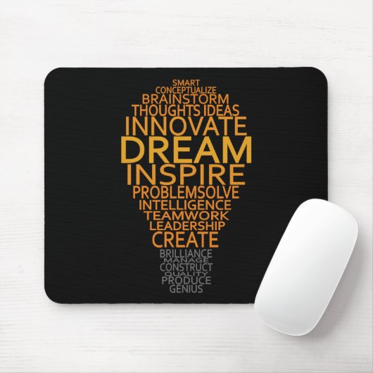 Aangepaste mousepad voor Inspirerend lamp Muismat (Met muis)