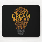 Aangepaste mousepad voor Inspirerend lamp Muismat (Voorkant)