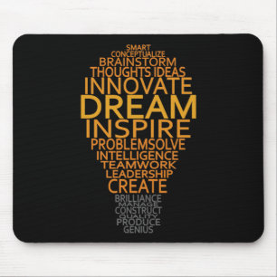 Aangepaste mousepad voor Inspirerend lamp Muismat