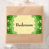 Aangepaste Moving Label Groene  Floral Labels (Insitu)