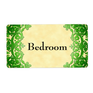 Aangepaste Moving Label Groene  Floral Labels