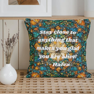 Aangepaste mozaïek patroon Nowruz Iraanse Nieuwjaa Kussen