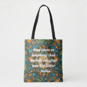 Aangepaste mozaïek patroon Nowruz Iraanse Nieuwjaa Tote Bag (Voorkant)