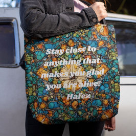 Aangepaste mozaïek patroon Nowruz Iraanse Nieuwjaa Tote Bag