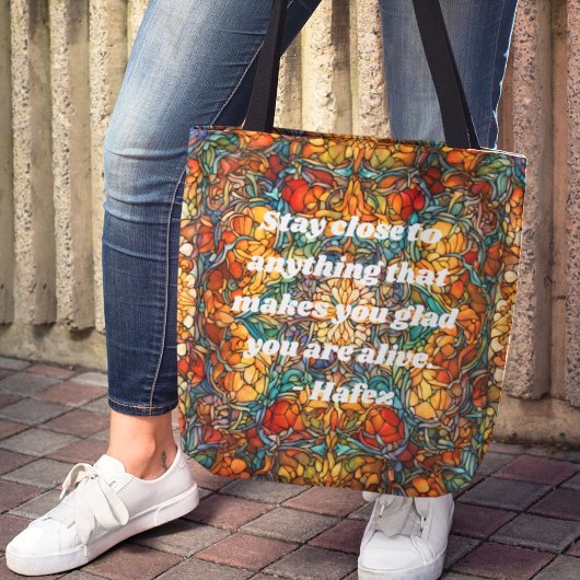 Aangepaste mozaïek patroon Nowruz Perzisch Nieuwja Tote Bag