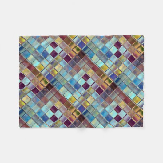 Aangepaste mozaïekkunst met eigen cadeautjes voor  fleece deken (Voorkant (Horizontaal))