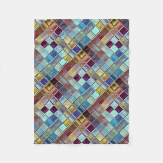 Aangepaste mozaïekkunst met eigen cadeautjes voor fleece deken (Voorkant)