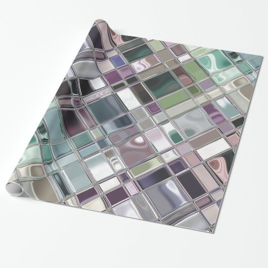 Aangepaste mozaïektegel cadeaupapier (Uitgerold)