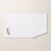 Aangepaste Mr en Mrs Bruiloft Familie cadeau Bad Handdoek (Handdoek)