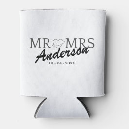 Aangepaste Mr en Mrs Bruiloft Familie cadeau Blikjeskoeler