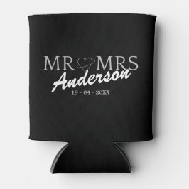 Aangepaste Mr en Mrs Bruiloft Familie cadeau Blikjeskoeler