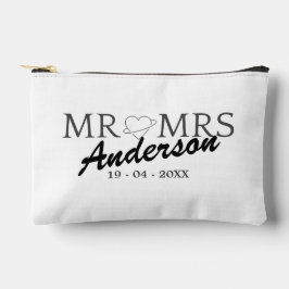 Aangepaste Mr en Mrs Bruiloft Familie cadeau Etui