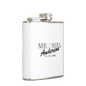 Aangepaste Mr en Mrs Bruiloft Familie cadeau Heupfles (Rechts)