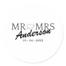 Aangepaste Mr en Mrs Bruiloft Familie cadeau