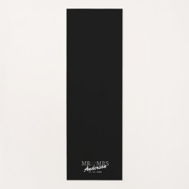 Aangepaste Mr en Mrs Bruiloft Familie cadeau Yogamat