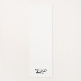 Aangepaste Mr en Mrs Bruiloft Familie cadeau Yogamat