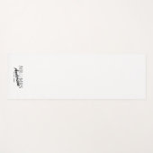 Aangepaste Mr en Mrs Bruiloft Familie cadeau Yogamat (Voorkant (horizontaal))