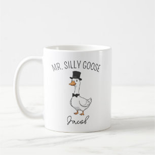 Aangepaste Mr. en Mrs Silly Goose Trouwmok Verlovi Koffiemok
