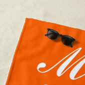 Aangepaste Mr&Mrs Huwelijksreis Gift Passen getrou Strandlaken (In situ)