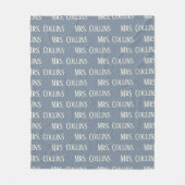 Aangepaste Mr & Mrs jubileumdeken cadeau voor vrou Fleece Deken (Voorkant)