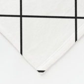 Aangepaste Mrs Est. Modern Elegant Script Pas getr Fleece Deken (Hoek)