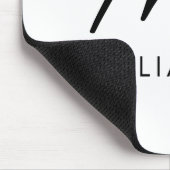 Aangepaste Mrs Est. Modern Elegant Script Pas getr Muismat (Hoek)