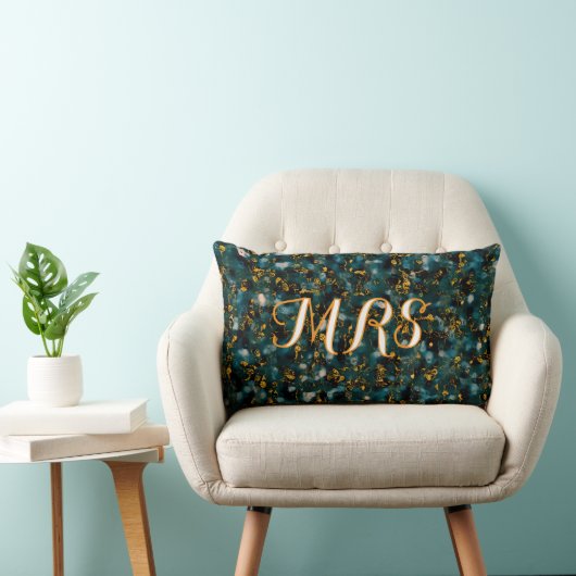 Aangepaste Mrs. Midnight Sky Celestial Abstract  Kussen (Stoel)